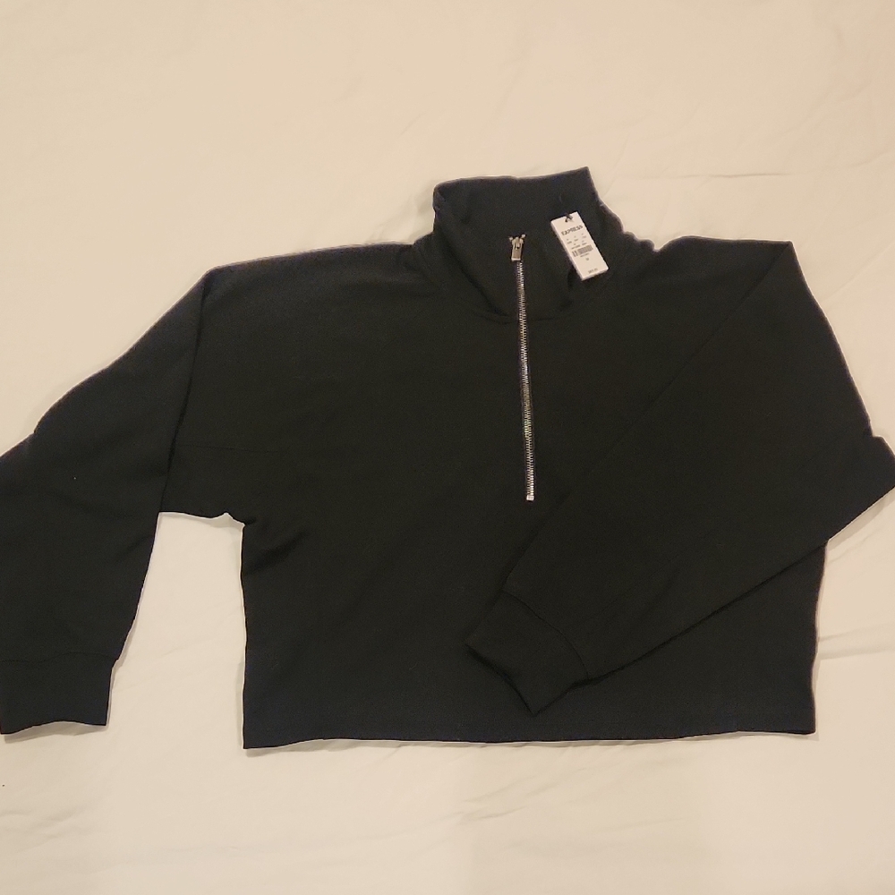 Express Black Half-Zip Pullover Athletic